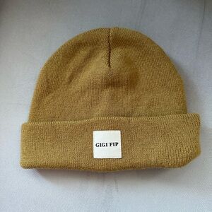 GIGI PIP Tan Knit Beanie